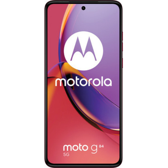 Motorola Smartphone G84, 6.5'' FHD+ Poled display/Qualcomm Snapdragon 695/12GB/256GB/Android 13/Viva Magenta (Vegan Leather) - (PAYM0009PL)