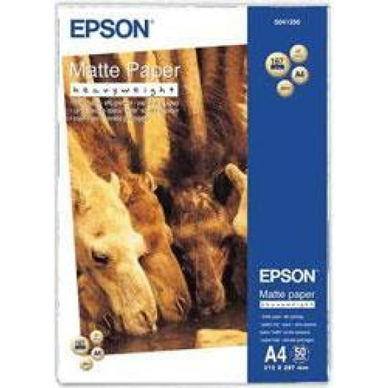Heavyweight Paper Epson Matt A4 50SHts 167g - (C13S041256)