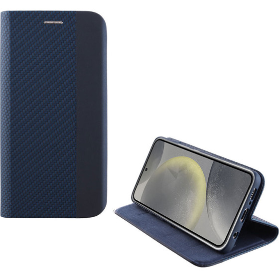 Idol 1991 ���� Samsung S24 5G S921 6.2'' Elite ANTI-Rfid Book Stand BLUE