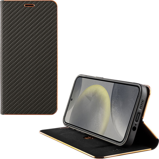 Idol 1991 ���� Samsung S24 5G S921 6.2'' Elite Pro ANTI-Rfid Book Stand BLACK