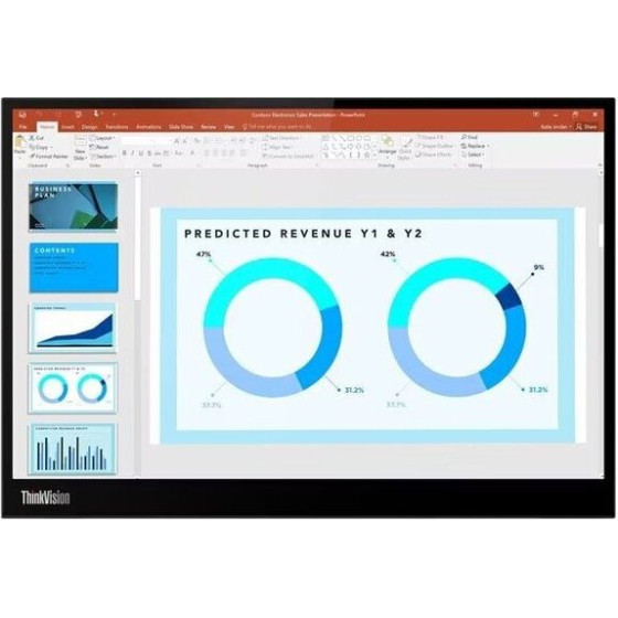 Lenovo Monitor Thinkvision M14d 14'' 2.2K IPS, USB-C, 3YEarsw - (63AAUAT6WL)