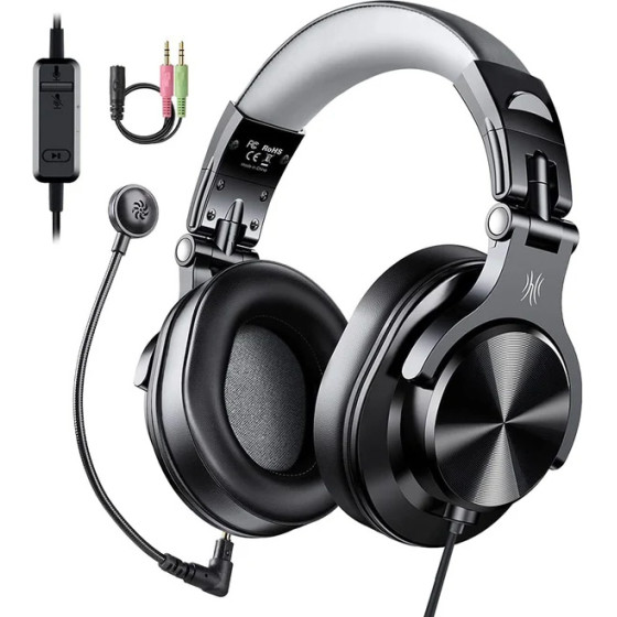 One�dio Gaming Headset Fusion A71D, 3.5mm �������, Hi-Res, 40mm, ����� - (OA-A71D)