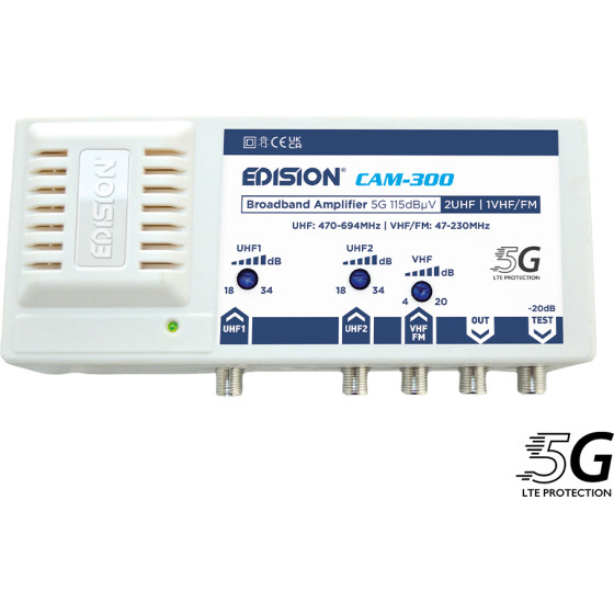 Edision �����. ��������� CAM-300 5G 2UHf 1VHF/Fm 115dB�V