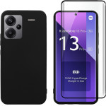 Vivid Set Matte Case Black + 3D Curved Tempered Glass Redmi Note 13 Pro+ 5G Black - (VIMAT353GLASS3DBK)