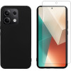 Vivid Set Matte Case Black + Tempered Glass Redmi Note 13 Pro 5G/Poco X6 5G - (VIMAT352BKGLASSTN)