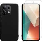 Vivid Set Matte Case Black + Tempered Glass Redmi Note 13 Pro 5G/Poco X6 5G - (VIMAT352BKGLASSTN)