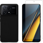 Vivid Set Matte Case Black + Tempered Glass Xiaomi Poco X6 Pro 5G - (VIMAT358BKGLASSTN)