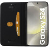 Idol 1991 ���� Samsung S24 5G S921 6.2'' Elite ANTI-Rfid Book Stand BLACK
