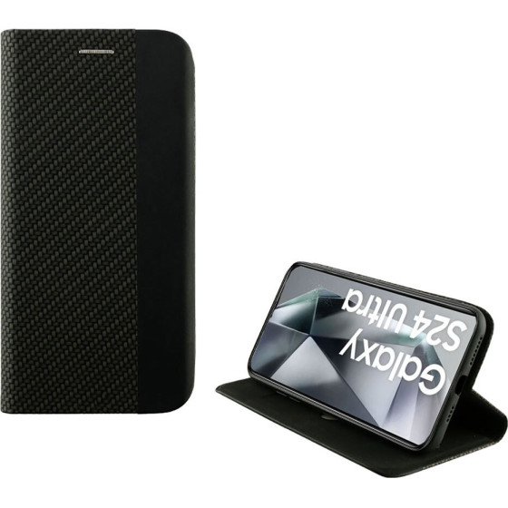 Idol 1991 ���� Samsung S24 Ultra 5G S928 6.8'' Elite ANTI-Rfid Book Stand BLACK