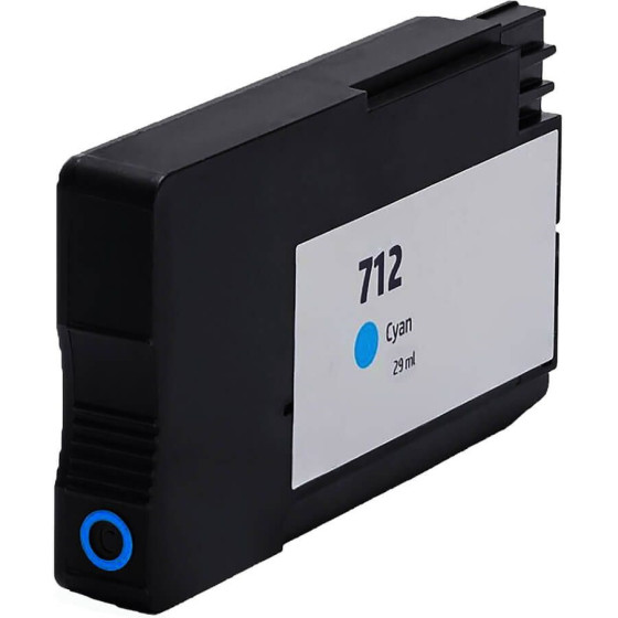 Ink Cartridge Cyan Replaces Hp 3ED67A, 712C OEM - (712CHY_IC)