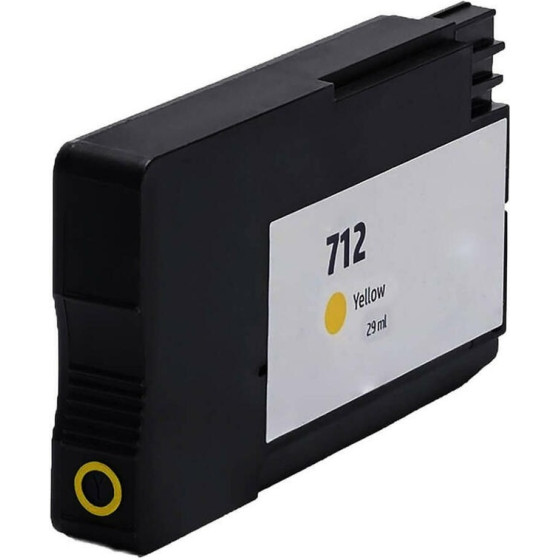Ink Cartridge Yellow Replaces Hp 3ED69A, 712Y OEM - (712YHY_IC)