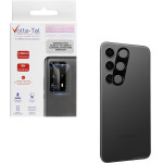 Volte-Tel Camera Glass Cover Samsung S24 5G 6.2'' 9H 0.30MM 3D ALUMINIUM-Electroplating Frame BLACK