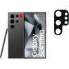 Volte-Tel Camera Glass Cover Samsung S24 Ultra 5G S928 6.8'' 9H 0.30MM 3D ALUMINIUM-Electroplating Frame BLACK