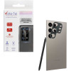 Volte-Tel Camera Glass Cover Samsung S24 Ultra 5G S928 6.8'' 9H 0.30MM 3D ALUMINIUM-Electroplating Frame SILVER