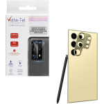 Volte-Tel Camera Glass Cover Samsung S24 Ultra 5G S928 6.8'' 9H 0.30MM 3D ALUMINIUM-Electroplating Frame YELLOW