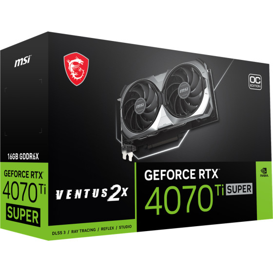 MSI Rtx 4070 Ti Super 16G Ventus 2X Oc - (802-V513-485)