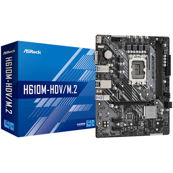 Asrock H610M/HDV/M.2/R2.0 - (90-MXBJH0-A0UAYZ)