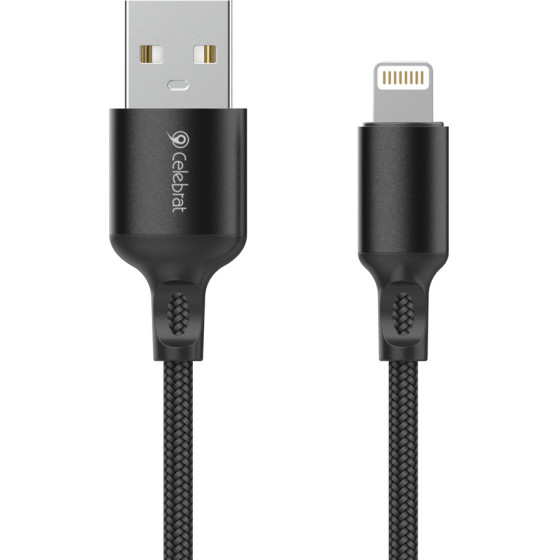 Celebrat ������� Lightning �� Usb CB-32, 12W, 1m, ����� - (CB-32A-L)