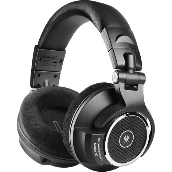 OneOdio Headset Monitor 80, 6.35mm & 3.5mm �������, Hi-Res, 40mm, ����� - (OA-MONITOR80)