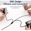 Usams ������� Usb �� USB-C/Lightning/Micro Usb US-SJ374, 10W, 1m, ����� - (SJ374USB01)