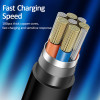 Usams ������� Usb �� USB-C/Lightning/Micro Usb US-SJ374, 10W, 1m, ����� - (SJ374USB01)