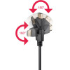 Goobay ������� Hdmi �� Ethernet, 360�, 4K/60Hz 18Gbps, 1.5m, ����� - (61283)