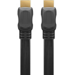 Goobay ������� Hdmi 2.0 Ethernet, flat, 4K/60Hz 18Gbps, 3m, ����� - (61280)