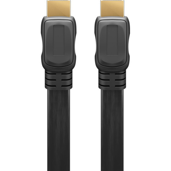 Goobay ������� Hdmi 2.0 Ethernet, flat, 4K/60Hz 18Gbps, 3m, ����� - (61280)