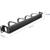 DeLock Cable Management 19''/1U rack, 4x ������� & �������, ����� - (67033)