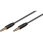 Goobay �������� ���� 3.5mm 4-pin, slim, CU, 0.5m, ����� - (63824)