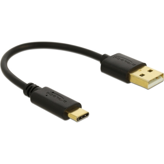 DeLock ������� Usb �� Usb Type-C 3A, 22AWG, 0.15m, ����� - (85354)