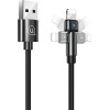 Usams ������� Lightning �� Usb US-SJ476, ��������������, 2.1A, 1m, ����� - (SJ476USB01)