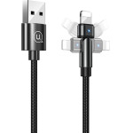 Usams ������� Lightning �� Usb US-SJ476, ��������������, 2.1A, 1m, ����� - (SJ476USB01)