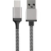 Powertech ������� Usb �� Usb Type-C 8mm tip, 1.5m, �����-���� - (CAB-U130)