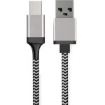 Powertech ������� Usb �� Usb Type-C 8mm tip, 1.5m, �����-���� - (CAB-U130)