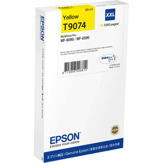 Ink Epson T90744N Yellow With Pigment Ink -Size Xxl - (C13T90744N)