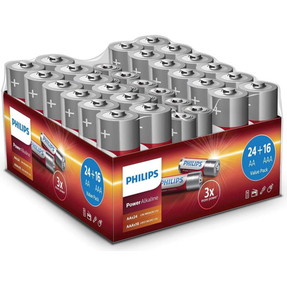 Philips LR036G40W.Grs Power Alkaline ��������� ��������� ������ �������� 40 ��� Aa x 24 ��� ��� x 16 ��� - (LR036G40W/GRS)