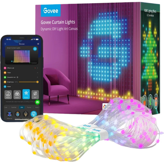 Wifi & Bluetooth Curtain Light - (Govee H70B1)