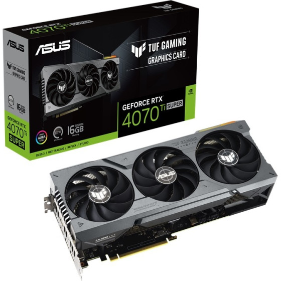 Asus Vga TUF-RTX4070TIS-16G-GAMING, 16GB, GDDR6X - (90YV0KF1-M0NA00)