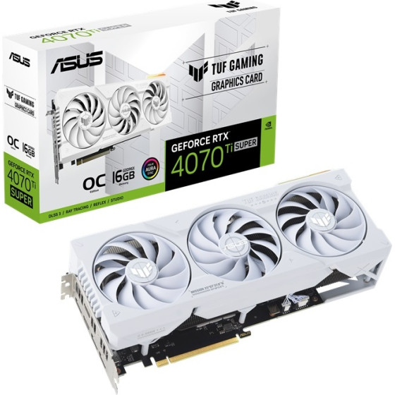 Asus Vga TUF-RTX4070TIS-O16G-WHITE-GAMING, 16GB, GDDR6X - (90YV0KF2-M0NA00)