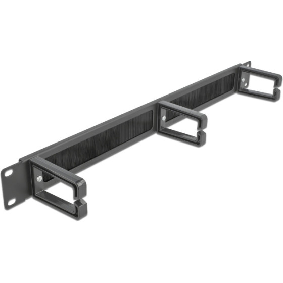 DeLock Cable Management 19''/1U rack, 3x ������� & �������, ����� - (66488)