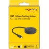 DeLock Docking Station ��� M.2 NVMe/Sata SSD, 10Gbps, ����� - (64254)