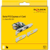 DeLock ����� ��������� Pcie �� 2x RS-232 - (90007)