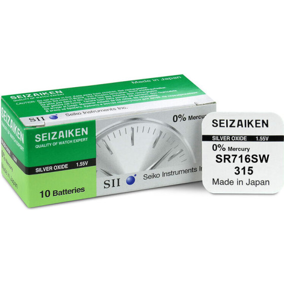 SEIKO ��������� �������� SR67 /315/SR716/V315 Silver Oxide 1.55V 1 ���/BLISTER