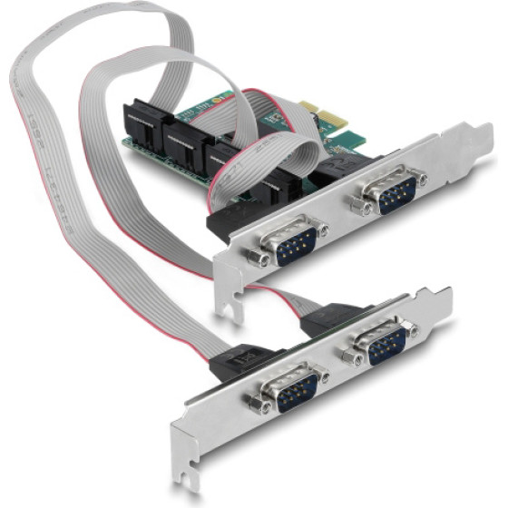 DeLock ����� ��������� Pcie �� 4x RS-232 115.2KBps - (90410)