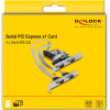 DeLock ����� ��������� Pcie �� 4x RS-232 115.2KBps - (90410)