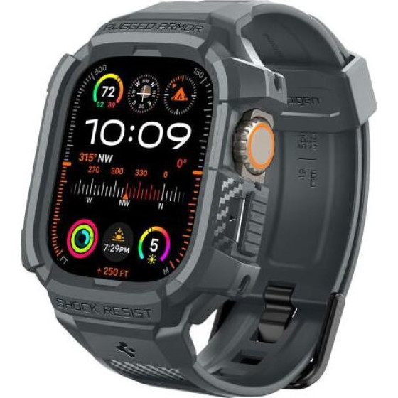 ���� Tpu & ������� Spigen Rugged Armor Pro Apple Watch Ultra 49mm ������ ���� - (ACS07390)