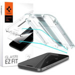 Tempered Glass Full Face Spigen Glas.Tr EZ-Fit Apple Iphone 15 Plus (2 ���.) - (AGL06883)