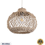 GloboStar Ecuador Boho �������� ��������� ������ �������� 1 x E27 AC220-240V IP20 - �35 x �28cm - ���� Seagrass - ���� ������ ������� - 5 ������ ������� - (02115)