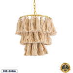 GloboStar Missoula Boho �������� ��������� ������ �������� 1 x E27 AC220-240V IP20 - �30 x �40cm - ���� ����� ���� ��������� ��� ����� ��������� ������ - 5 ������ ������� - (02084)